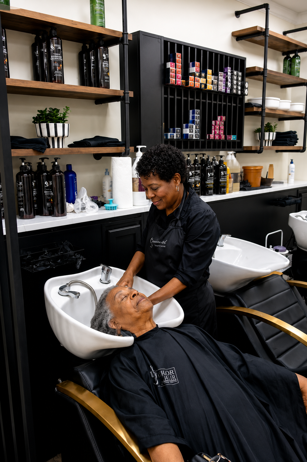 Elaine — Master Stylist at Sinkor Beauty Salon